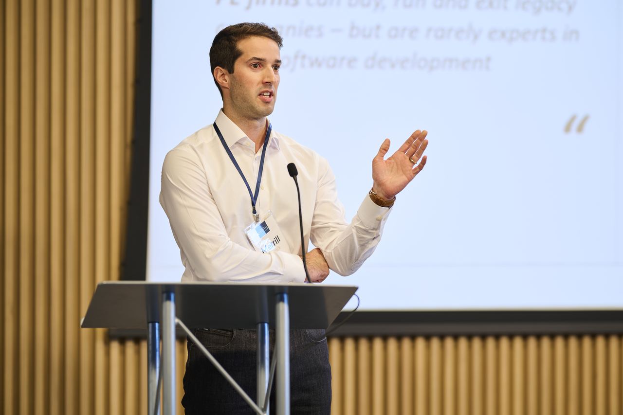 A company builder pitching on Day Two